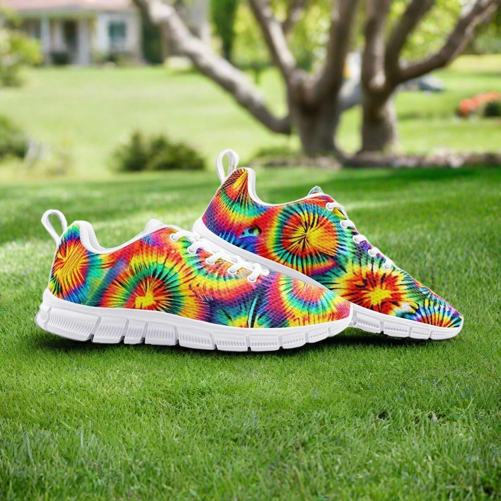 Jellyfish Orange Black Statement Bold Art - Freaky Shoes | Custom Art Sneakers