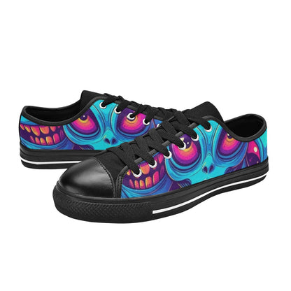 MEN'S Alien UFO Cartoon Canvas Surreal Custom Sneakers