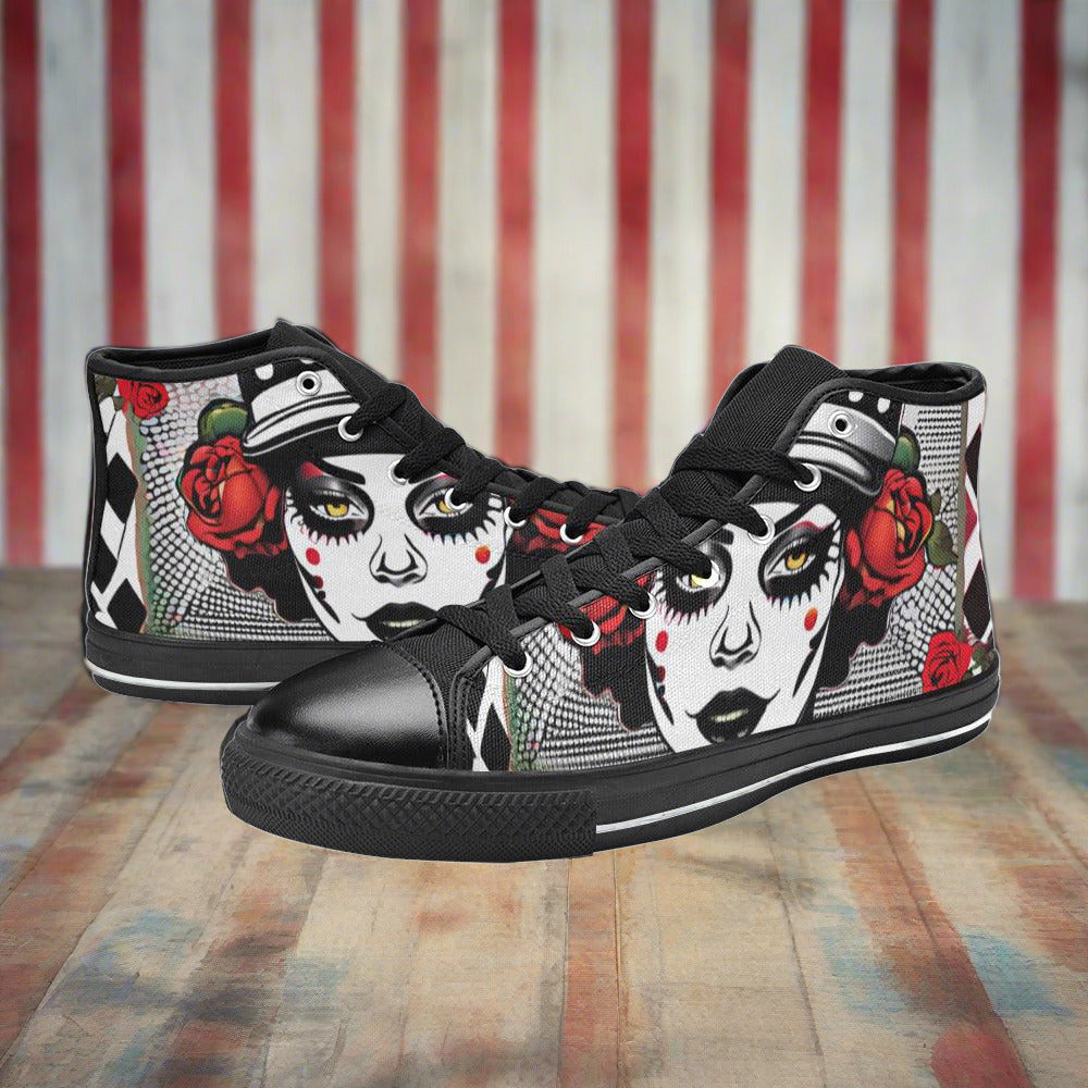 Wolf Green Emerald Unique Bold Art - Freaky Shoes