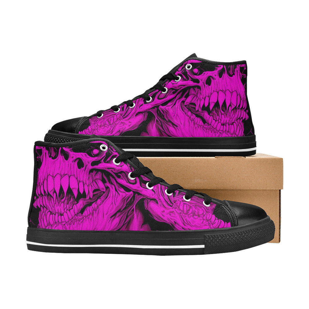 MEN'S Cc Demons Men’S High Top Canvas Wallpaper Art Shoes