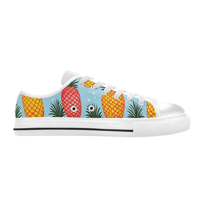 WOMEN'S Pineapples Please 2 Canvas Y2K Custom Sneakers