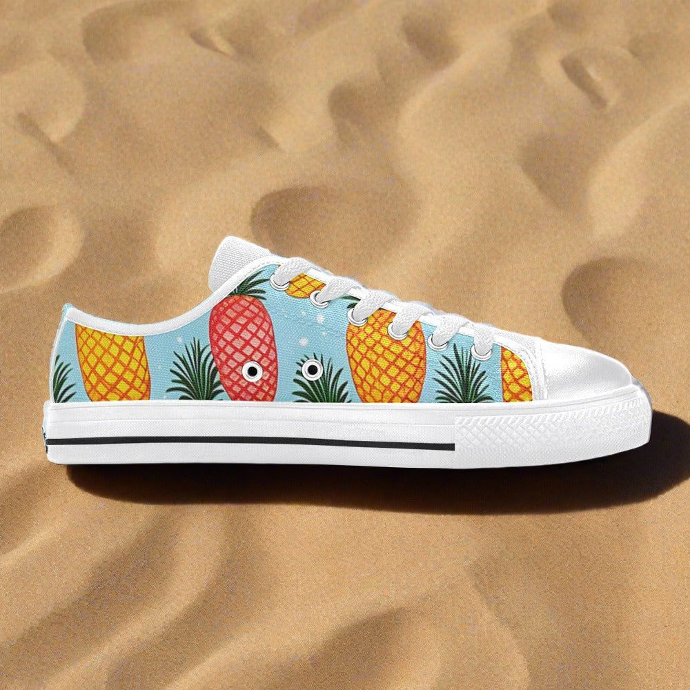 Jellyfish Silver Blue Handmade WOMEN Bold Art - Freaky Shoes | Custom Art Sneakers