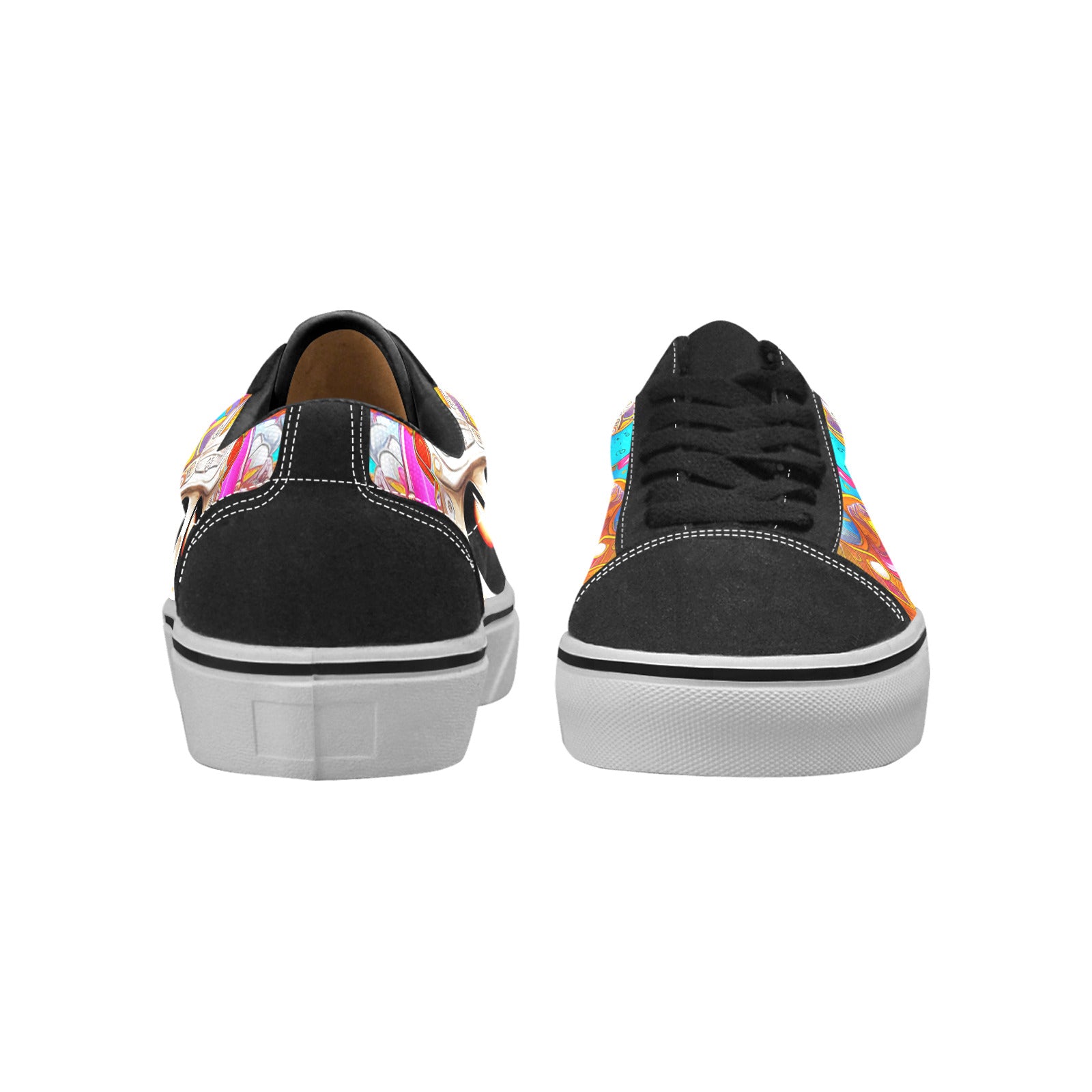 MEN'S Crazy Illustrations 3 Low Top Skateboarding Vibrant Chaos Shoes