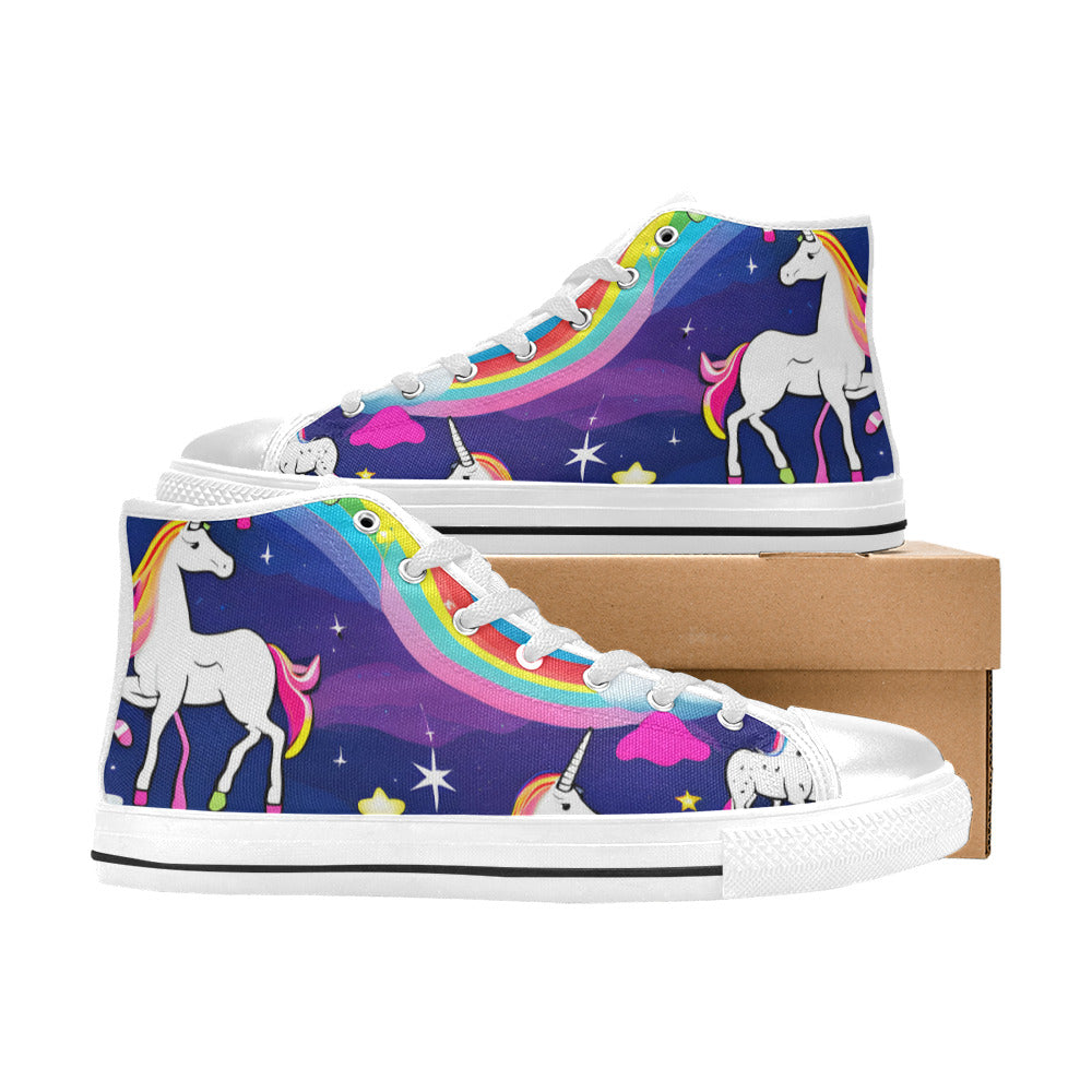 MEN'S Unicorns Abstract Men’S High Top Canvas Aesthetic Custom Shoes