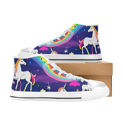 MEN'S Unicorns Abstract Men’S High Top Canvas Aesthetic Custom Shoes