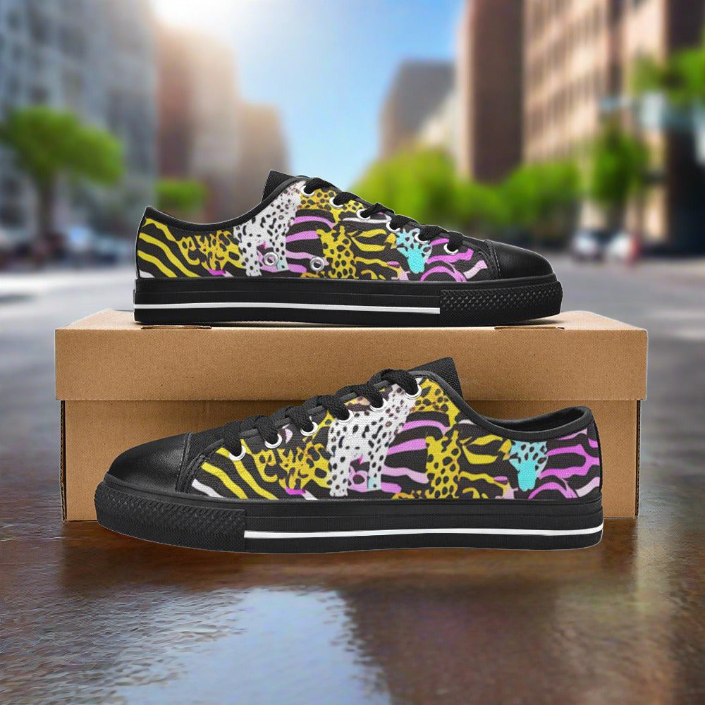 Cherry Blossom Jewel Rich Custom MEN Bold Art - Freaky Shoes | Custom Art Sneakers