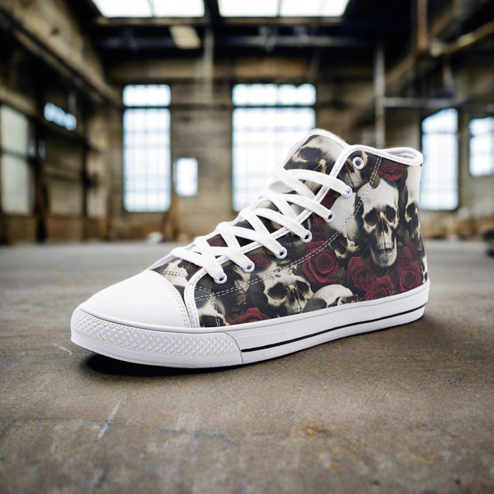 Cyberpunk Blue Gold Unique Bold Art - Freaky Shoes | Custom Art Sneakers