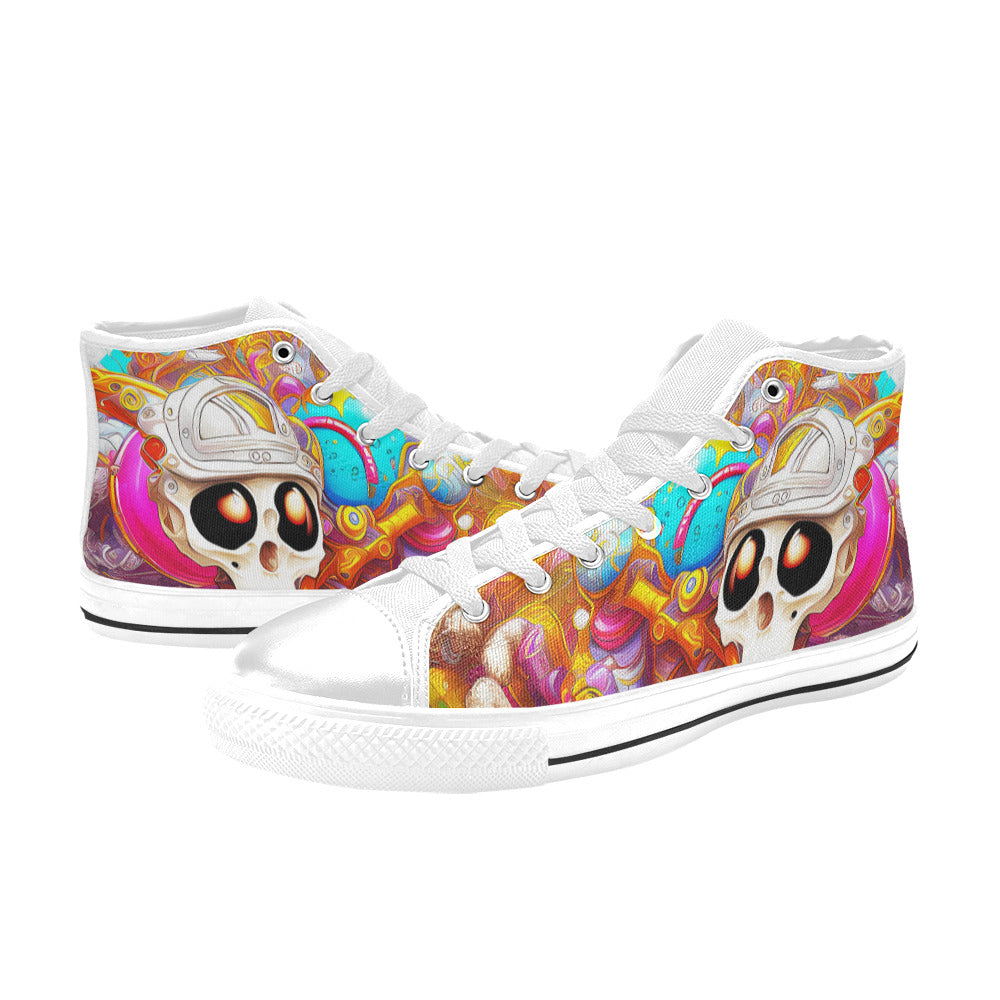 WOMEN'S Crazy Illustrations 3 High Top Canvas Dark Academia Custom Shoes