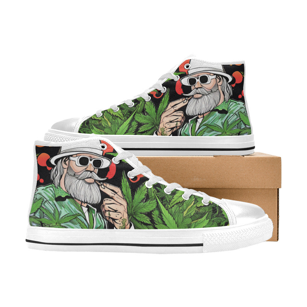 MEN'S Healthy Garden 420 Men’S High Top Canvas Grunge Sneakers