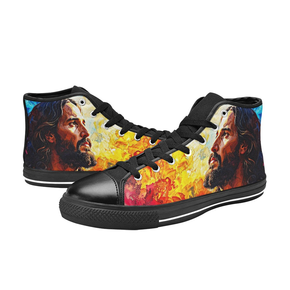 MEN'S Jesus3 Men’S High Top Canvas Dark Academia Custom Shoes
