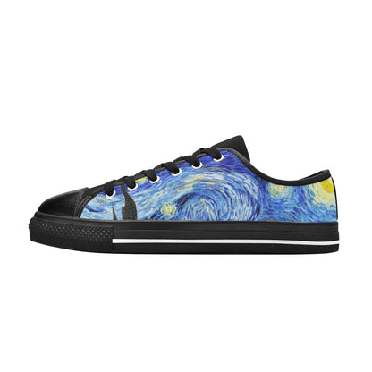 WOMEN'S Cc Starry Night Canvas Dark Academia Custom Shoes