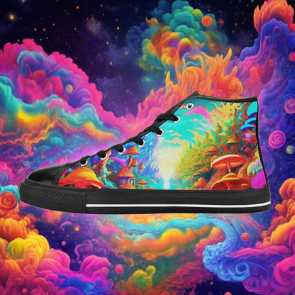 Wolf Pastel Soft Custom MEN Bold Art - Freaky Shoes | Custom Art Sneakers