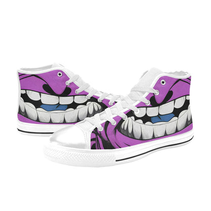 MEN'S Cc Grape Attack Art High Top Canvas Grunge Custom Shoes