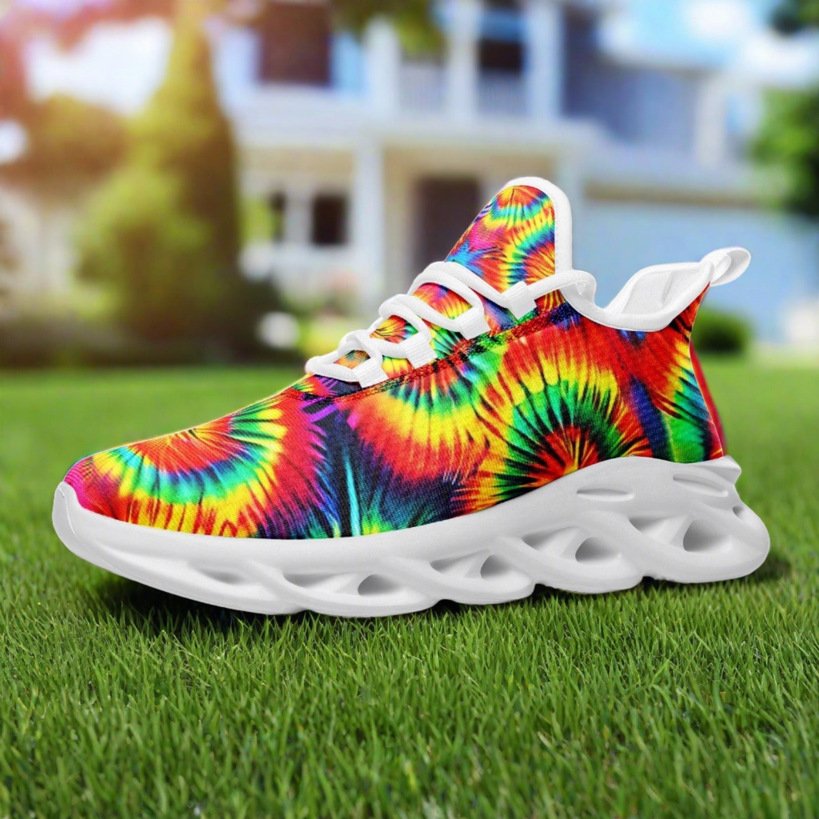 Butterfly Rainbow Pastel Soft Unique Bold Art - Freaky Shoes | Custom Art Sneakers