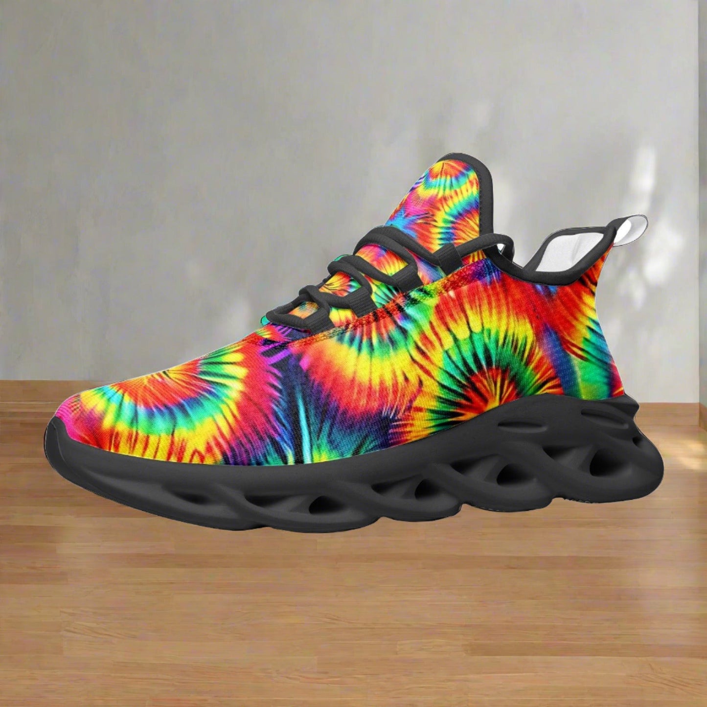 Cyberpunk Neon Electric Vivid Bold Art - Freaky Shoes | Custom Art Sneakers