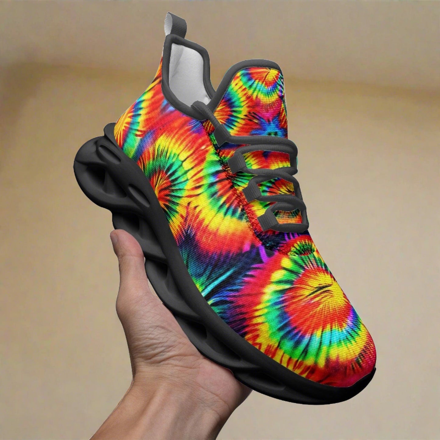 Cyberpunk Neon Electric Vivid Bold Art - Freaky Shoes | Custom Art Sneakers