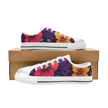 MEN'S Exotic Floral Weave Low Top Canvas Surreal Sneakers
