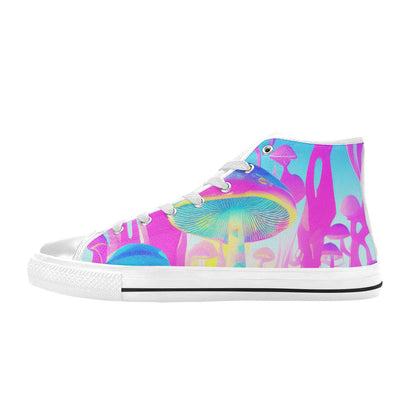 WOMEN'S Cc Mushroom Art High Top Canvas Dreamcore Sneakers