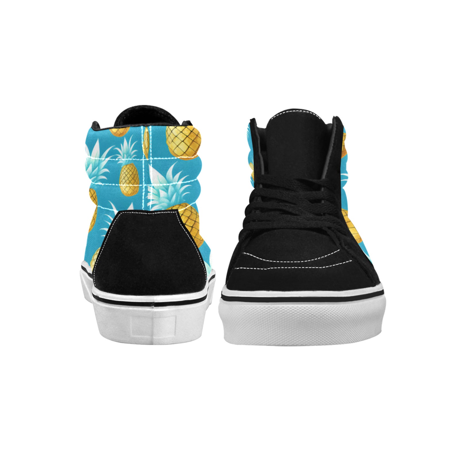 MEN'S Cool Pineapples High Top Skateboarding Grunge Custom Shoes