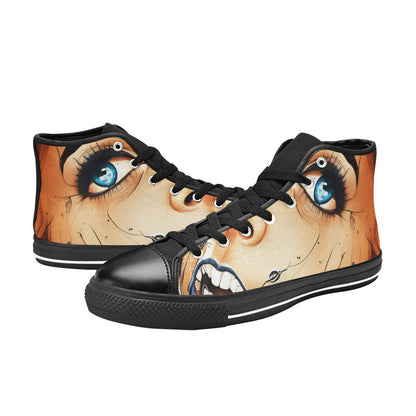 MEN'S Cc Retro Face 5 High Top Canvas Vibrant Chaos Custom Sneakers