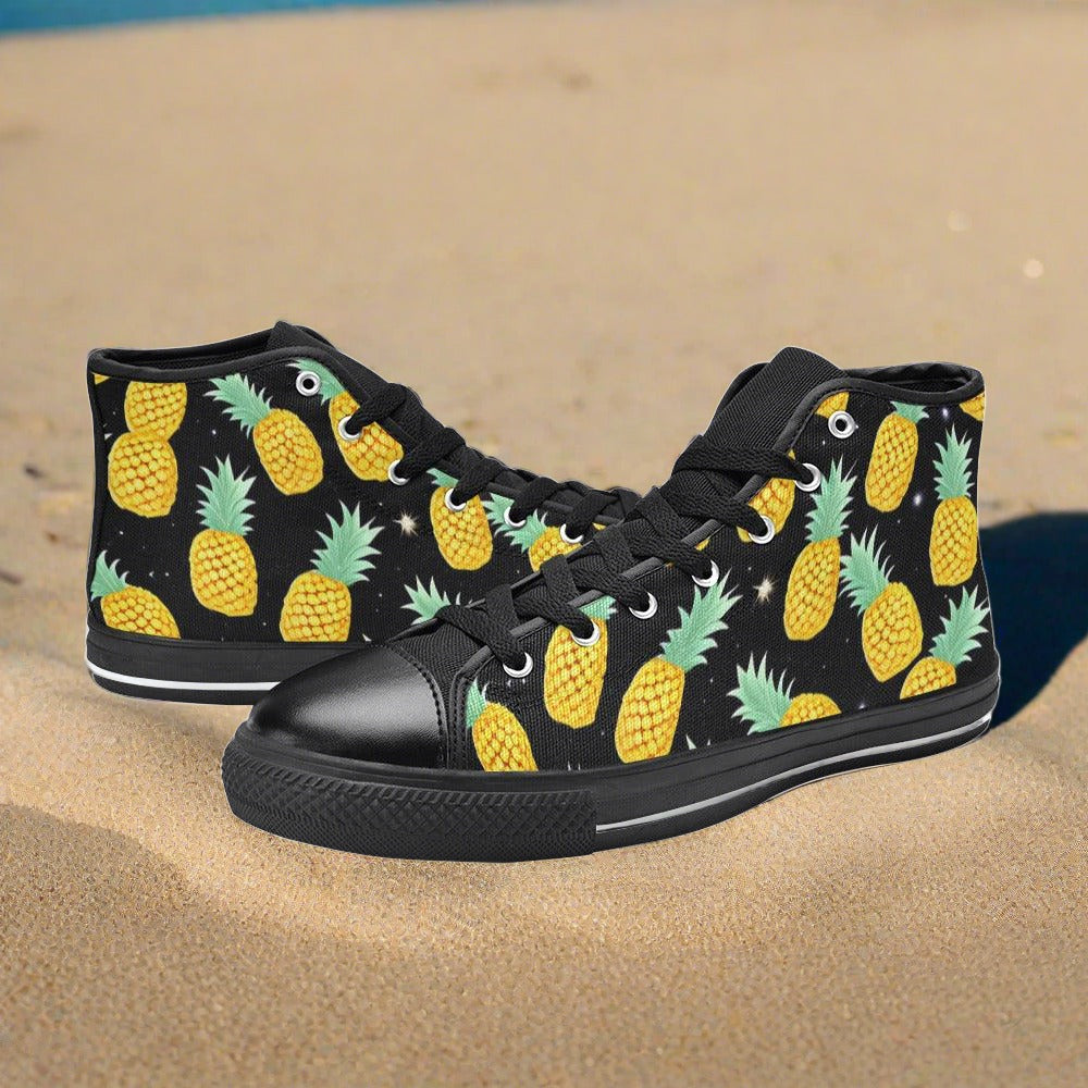 Jellyfish Teal Gold Unique WOMEN Bold Art - Freaky Shoes | Custom Art Sneakers