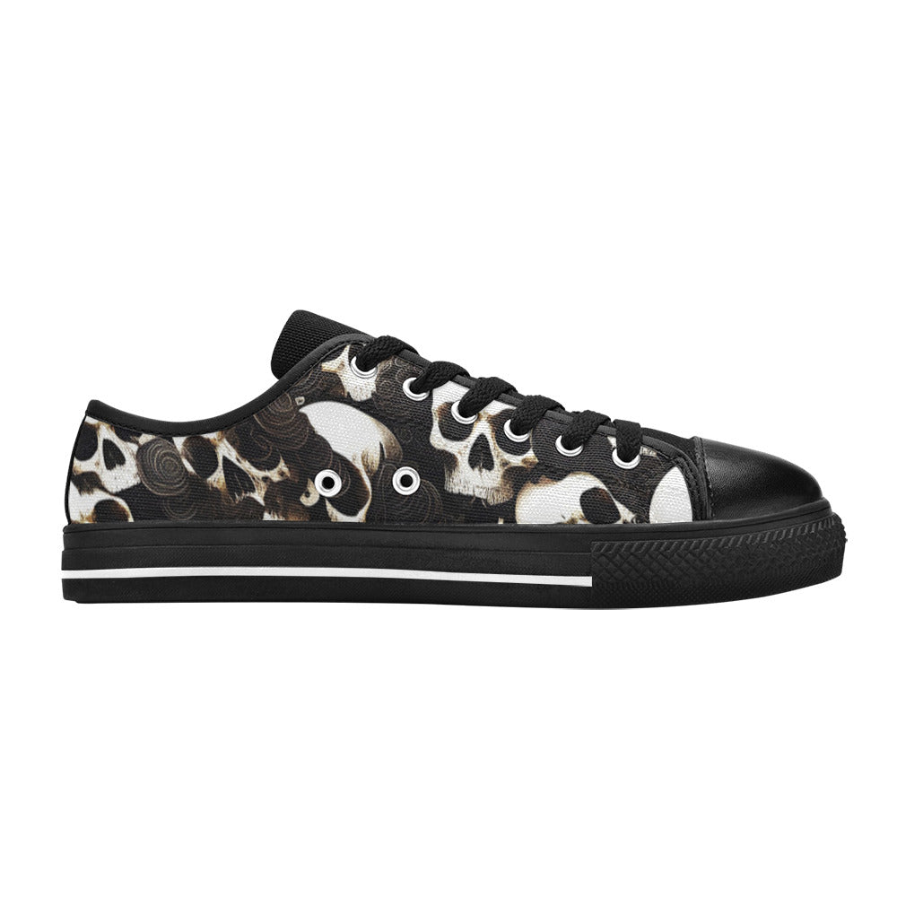 WOMEN'S Skulls Deluxe Canvas Cottagecore Shoes