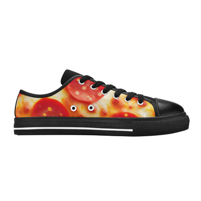 WOMEN'S Cc Pepperoni Pizza Cheese Canvas Vibrant Chaos Shoes