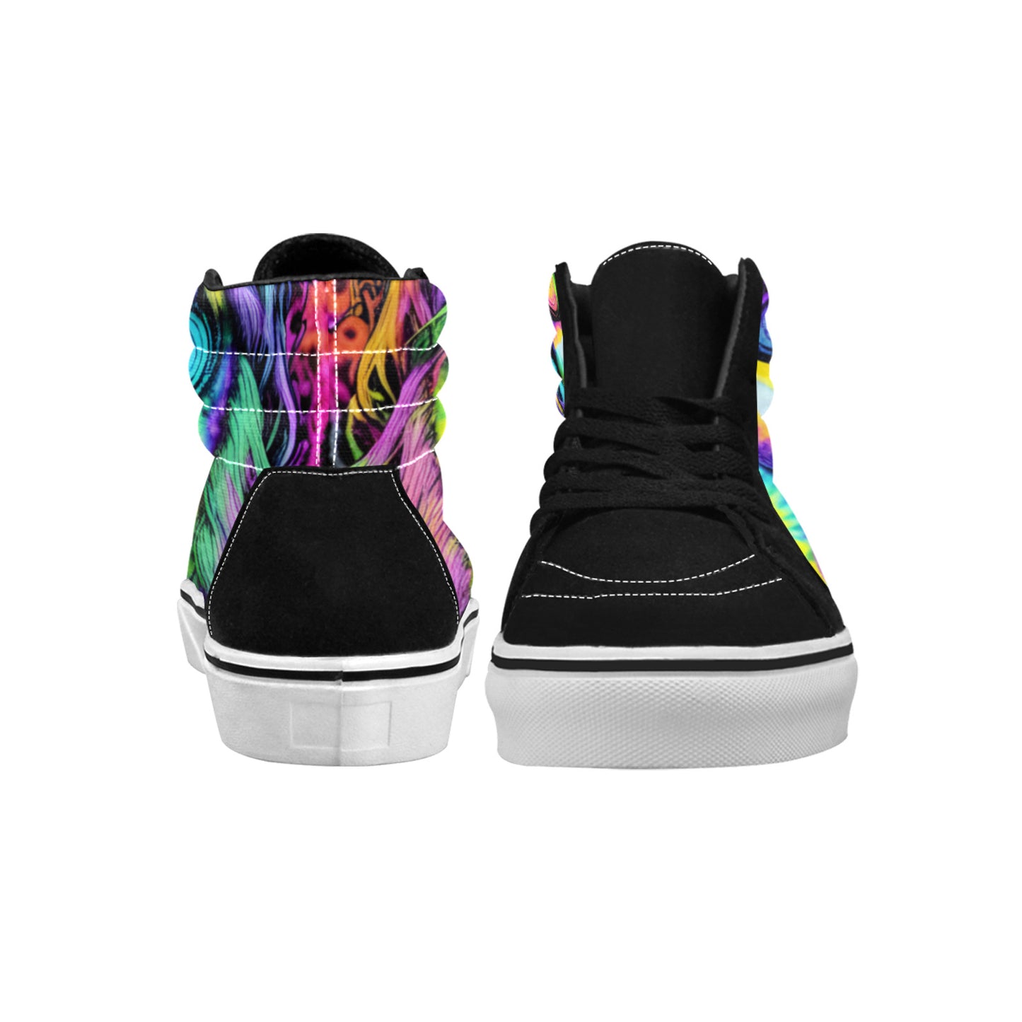 MEN'S Tie Dye Guy High Top Skateboarding Aesthetic Sneakers