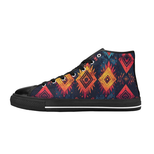 Wild Tribal Ripple 2 High Top Canvas Shoes for Kid