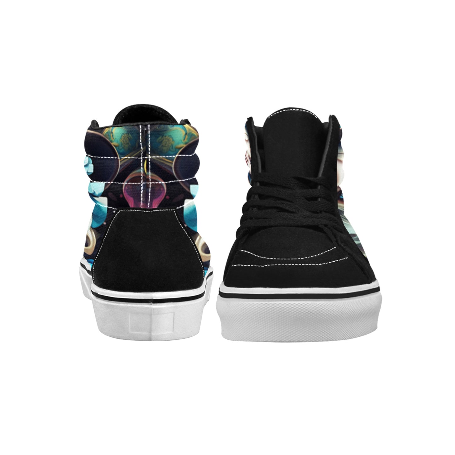 MEN'S Creepy Art Trippy Wonderland High Top Skateboarding Cottagecore Shoes