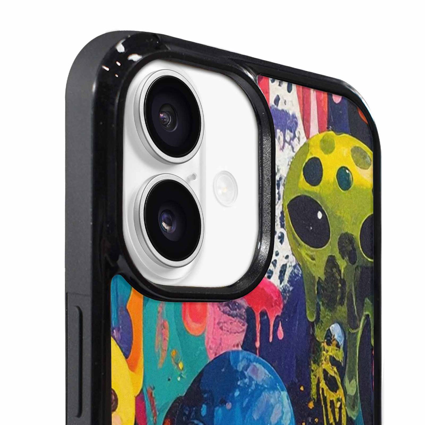 iPhone 17 Case — Melting Aliens Pattern Alien Scifi, Custom Print Case Cover