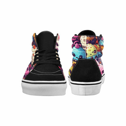 MEN'S Ice Cream Monsters  High Top Canvas Vivid Custom Sneakers