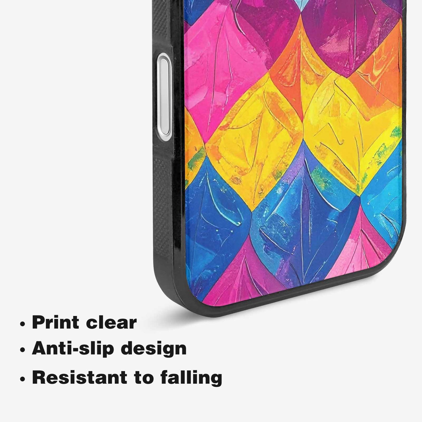 iPhone 16 Plus Case — Pansexual Flag Color Theme Small Rainbow, Unique Phone Case Design