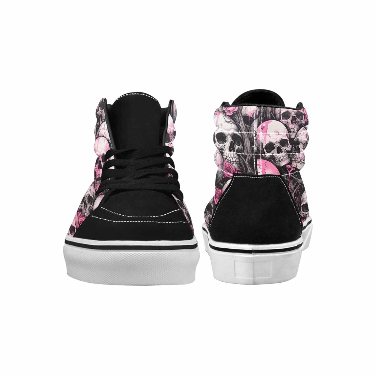 MEN'S Skull Roses High Top Canvas Neon Fantasy Shoes