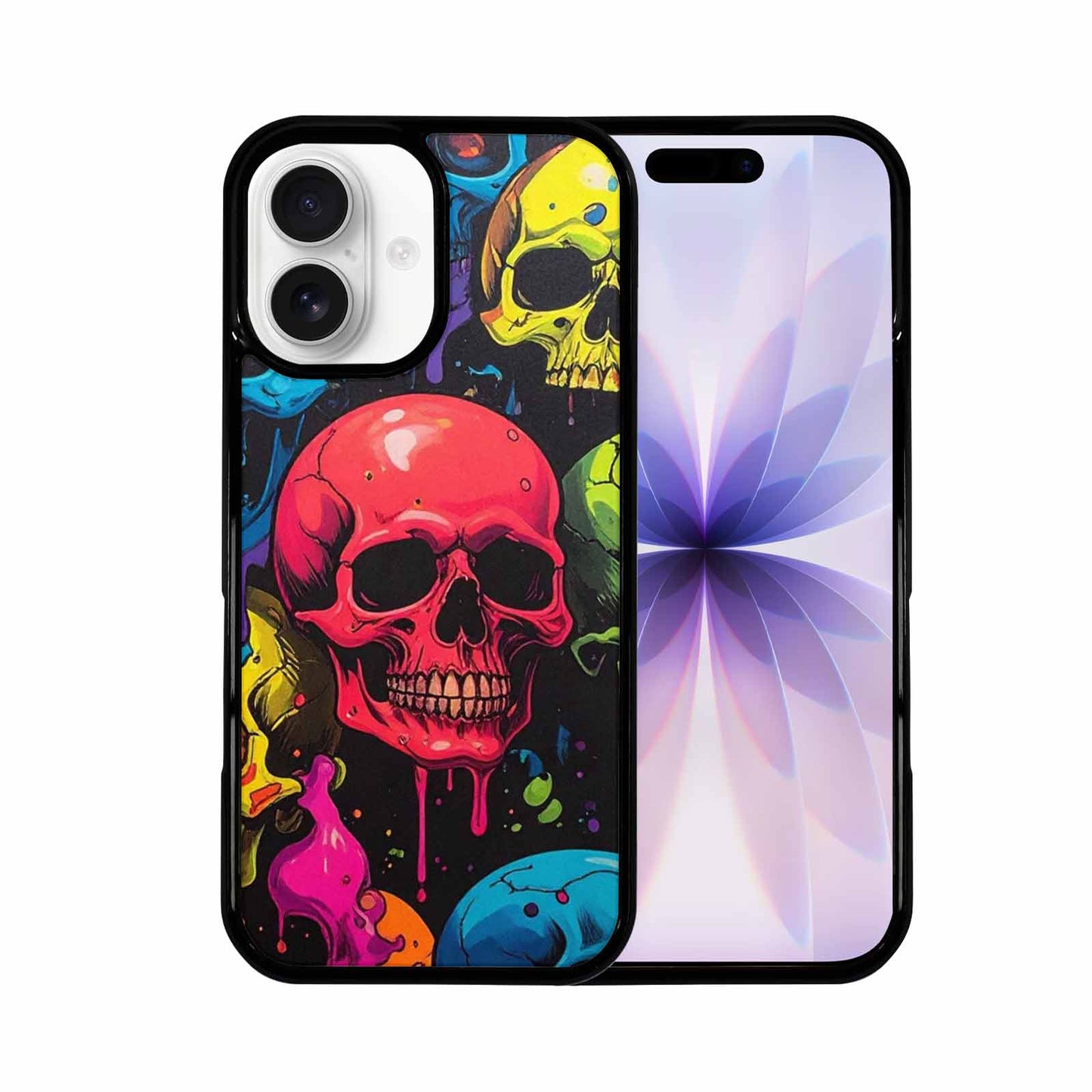 iPhone 17 Case — Of Skulls Digital Camo Gothic Skulls, Custom Printed Phone Case