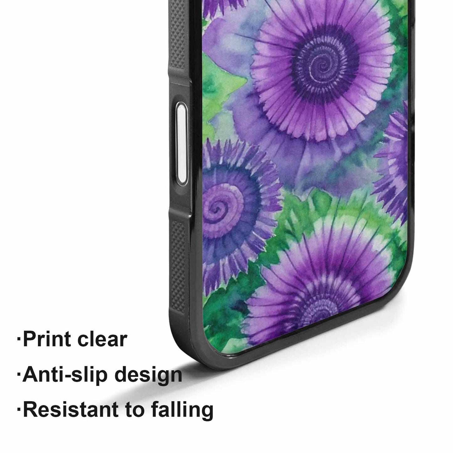 iPhone 17 Case — Tie Dye Purple Green Tie Dye, Unique Phone Case Design