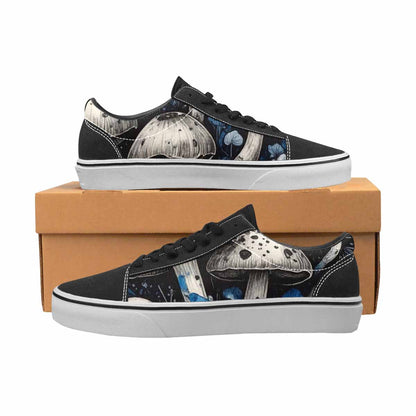 WOMEN'S Mushrooms (general) Lace-Up Canvas Melting Art Sneakers