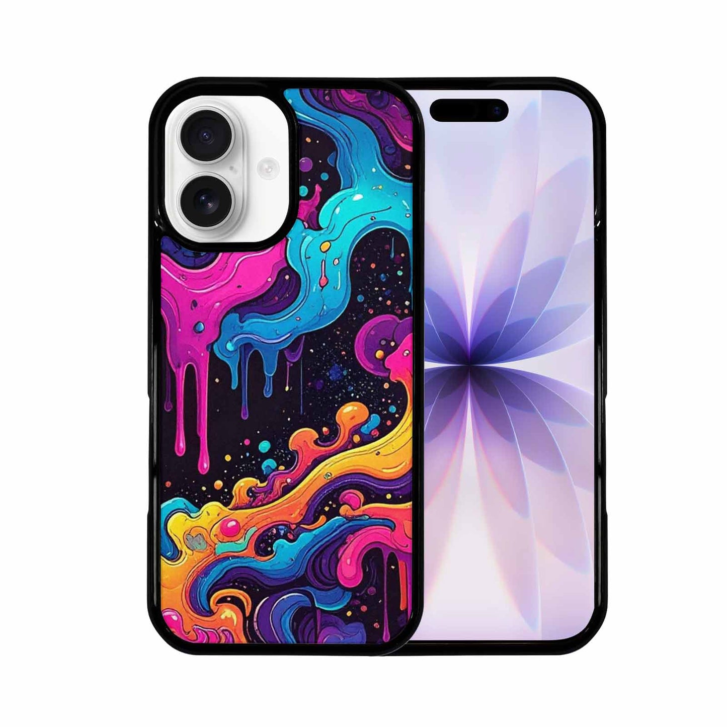 iPhone 17 Case — Neon Drip Galaxy Space, Custom Designed Case Cover