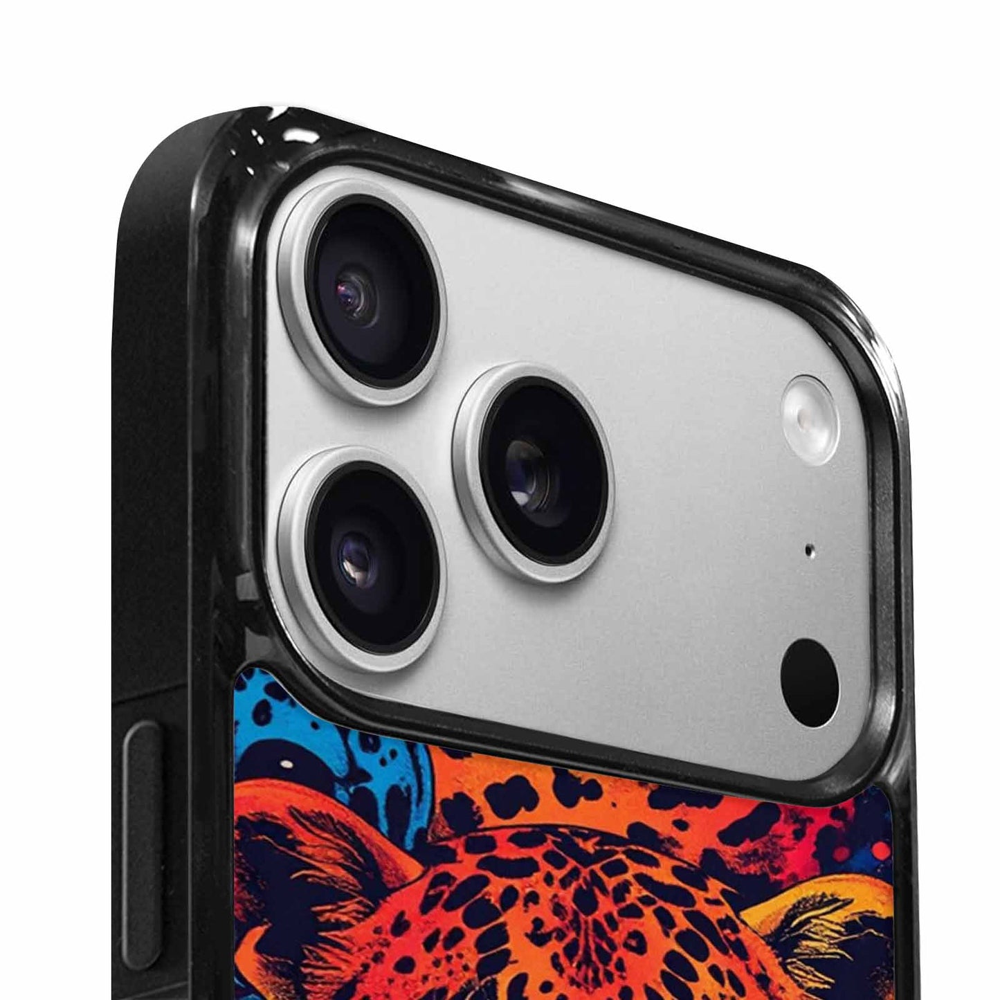 iPhone 17 Pro Case — Leopard Print Skull Seamless Pattern Gothic, Unique Phone Case Design