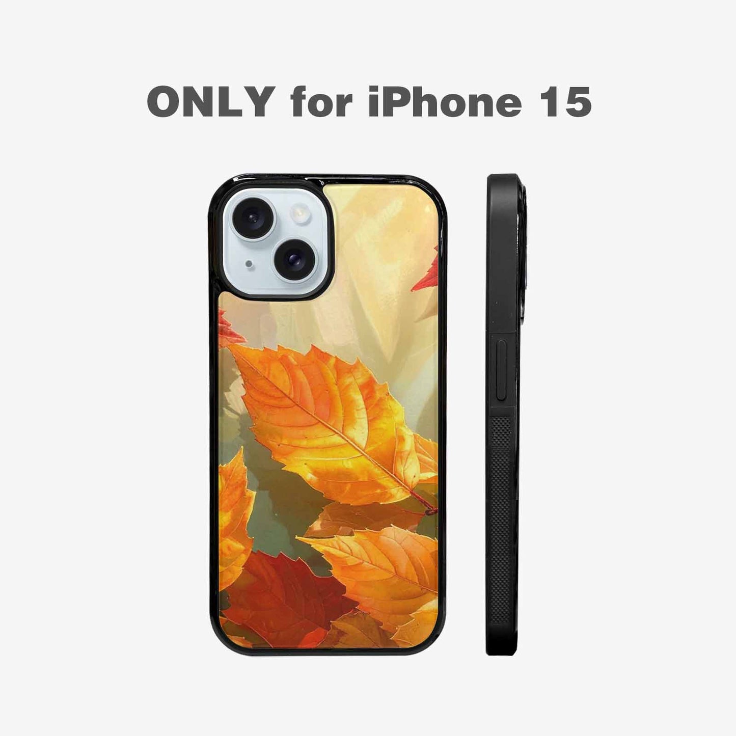 iPhone 15 Case — Autumn Leaves, Custom Art Phone Cover