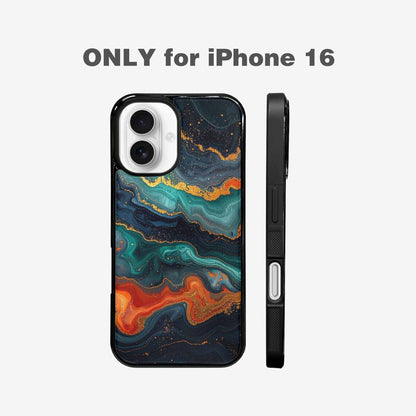 iPhone 16 Case — Marble Dark, Custom Phone Case