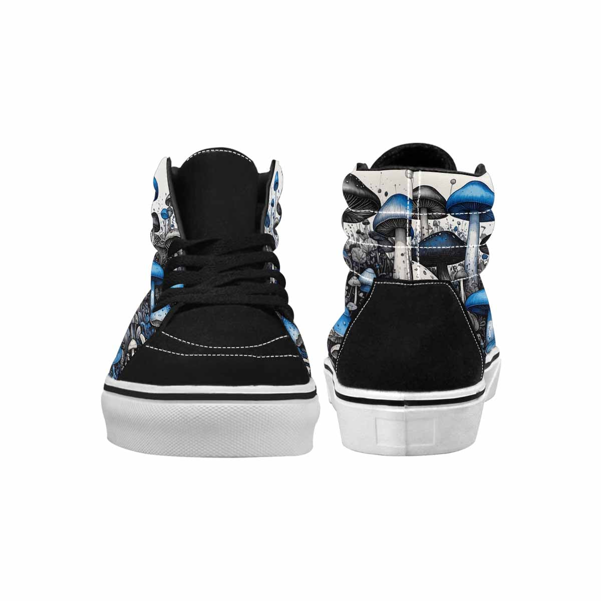 MEN'S Mushrooms (general) High Top Canvas Wallpaper Art Custom Sneakers