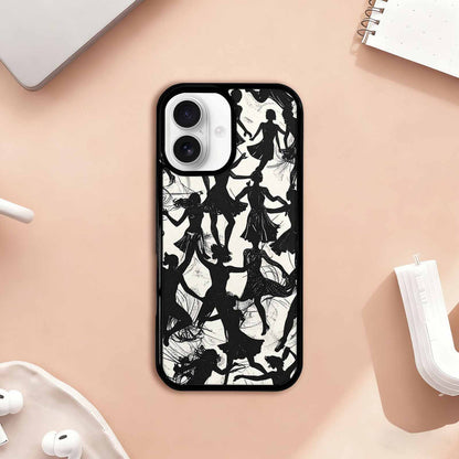 iPhone 17 Case — Bold Dancing Figure Line Original Art, Customized Protective Case