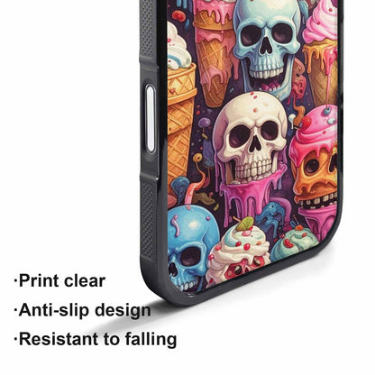 iPhone 17 Pro Case — Ice Cream Monsters Skullsmelti Gothic Skulls, Custom Printed Phone Case