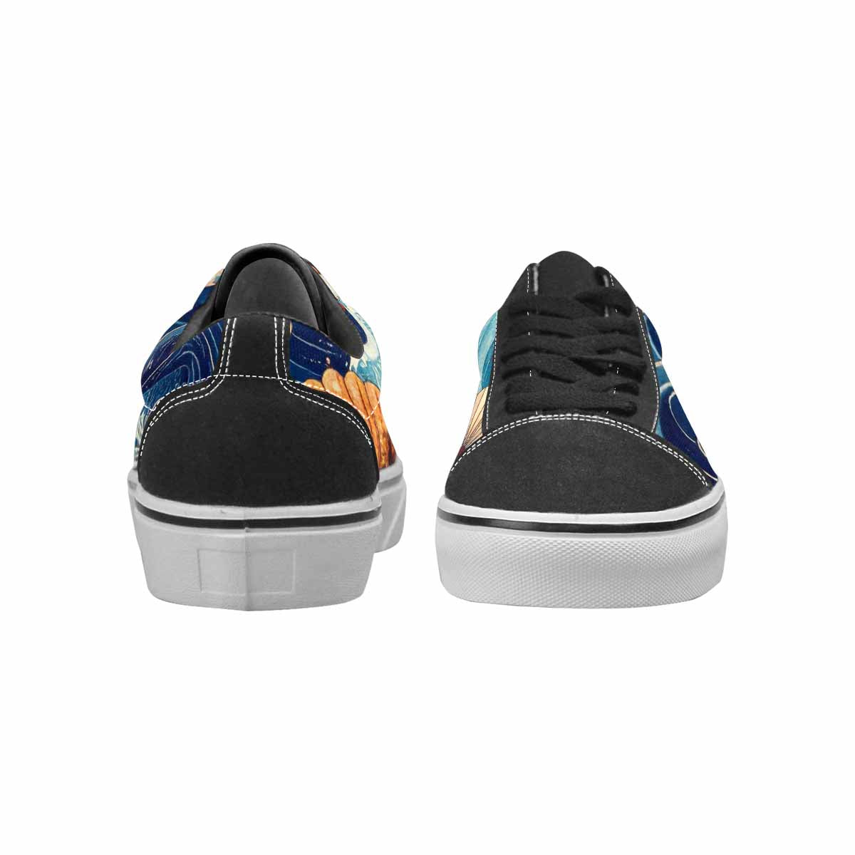 WOMEN'S Ocean Wave Canvas Lace-Up Surreal Sneakers