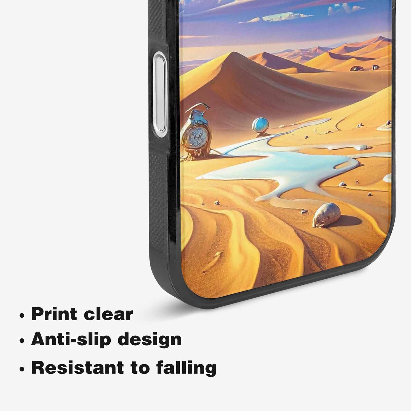 iPhone 16 Plus Case — Surrealist Desert Dreamscape Custom Personalized Phone, Custom Made Phone Cover