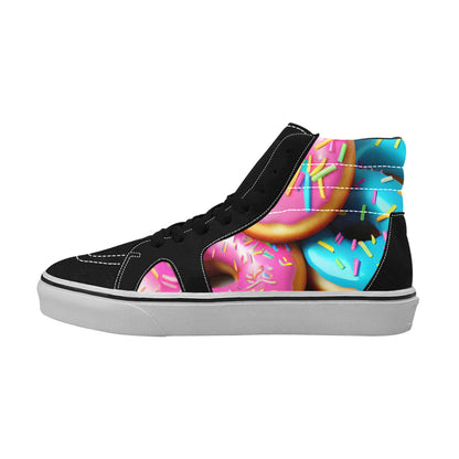 WOMEN'S Donuts High Top Skateboarding Y2K Custom Sneakers