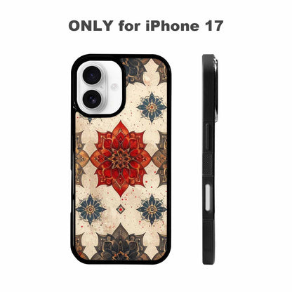 iPhone 17 Case — Small Mandala Pattern, Randomly Floral, Custom Phone Case