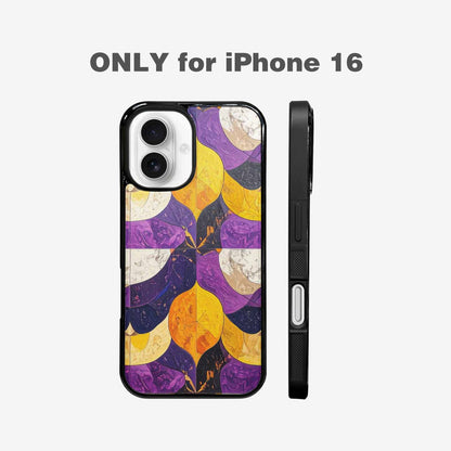 iPhone 16 Case — Nonbinary Flag Color Theme Small Rainbow, Custom Printed Phone Case