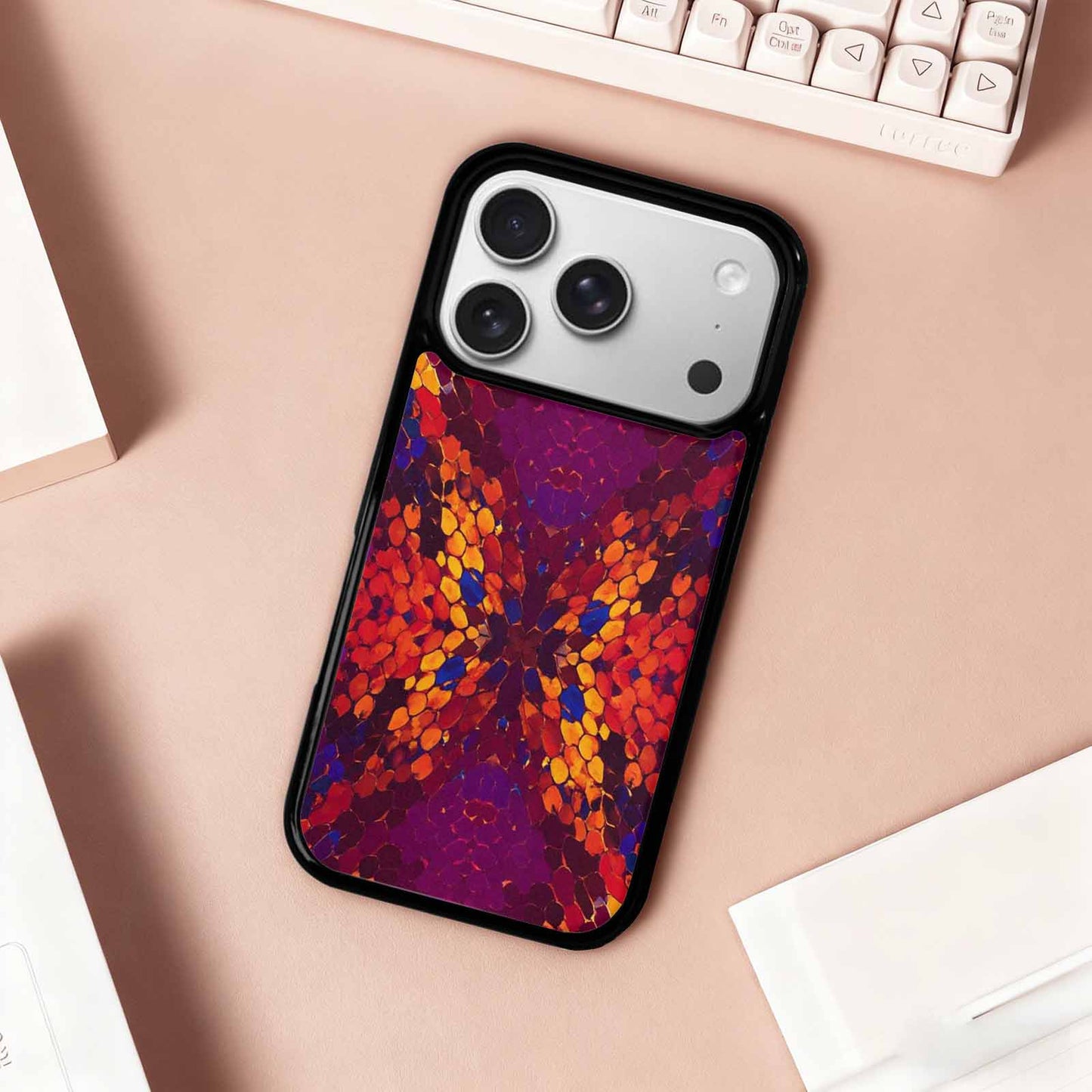 iPhone 17 Pro Case — Snake Print Dark Seamless Pattern Animal, Custom Designed Case Cover